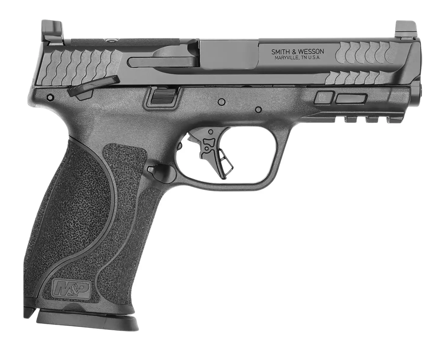 SMITH & WESSON M&P9 M2.0 O.R. T.S. PISTOL 4.25″ 9MM BLACK 2-10RD CALI COMPLIANT