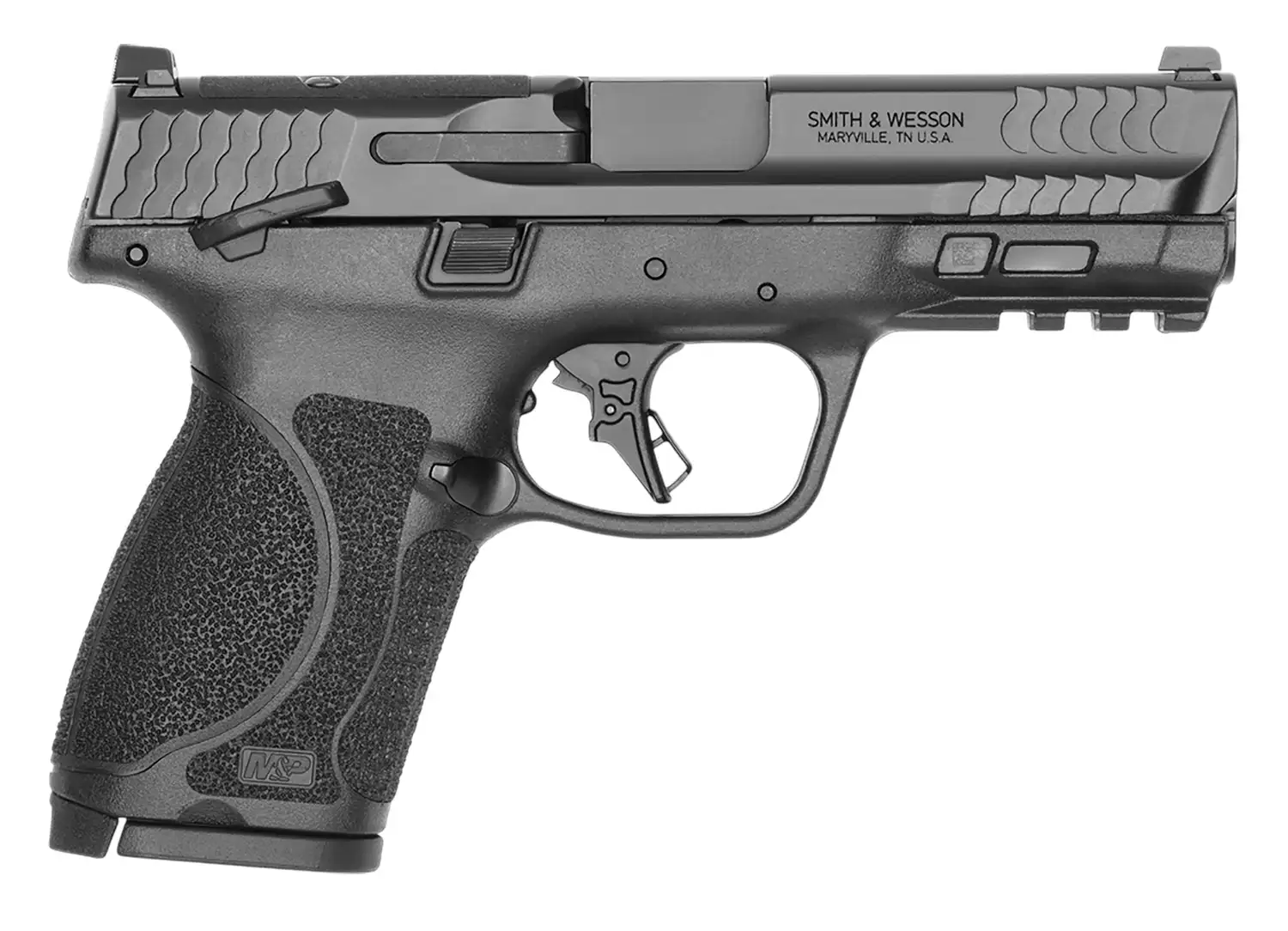 SMITH & WESSON M&P9 M2.0 COMPACT O.R. T.S. PISTOL 4″ 9MM BLACK 2-10RD CALI COMPLIANT