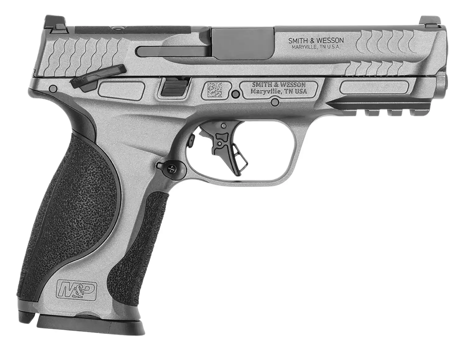 SMITH & WESSON M&P9 M2.0 METAL 4.25″ PISTOL 9MM TUNGSTEN GRY, M.S. O.R. 2-10RD CALI COMPLIANT