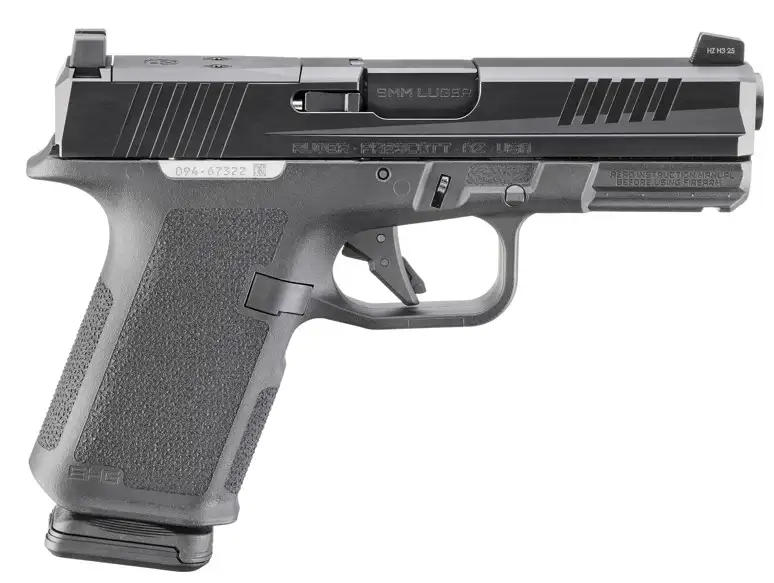 RUGER RXM 9MM PISTOL 4″ BBL BLACK MAGPUL EHG, O.R. 2-15RD MAGS