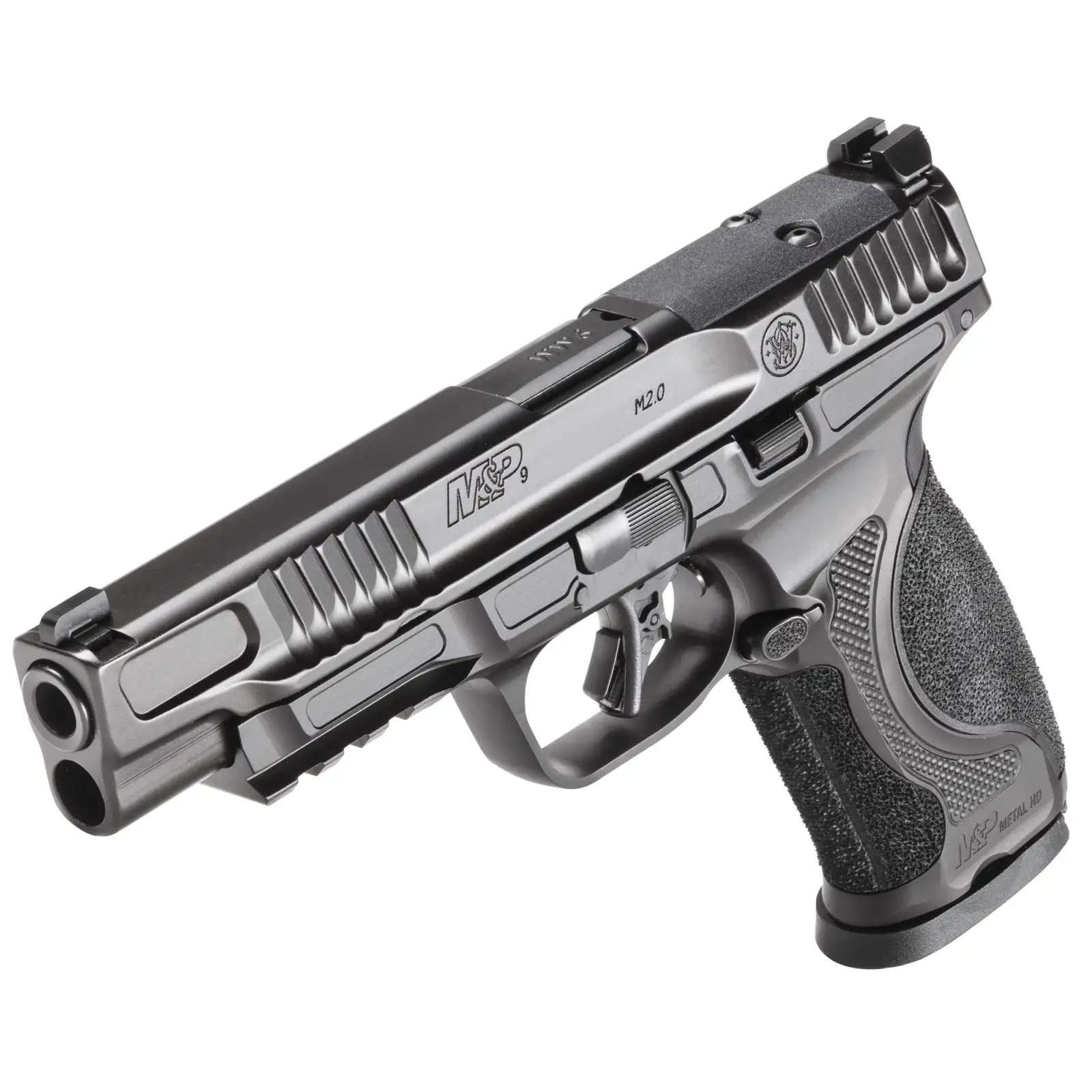 SMITH & WESSON M&P 9 M2.0 METAL HD 9MM PISTOL 5" NTS BLACK 2-17RD MAGS - Image 2