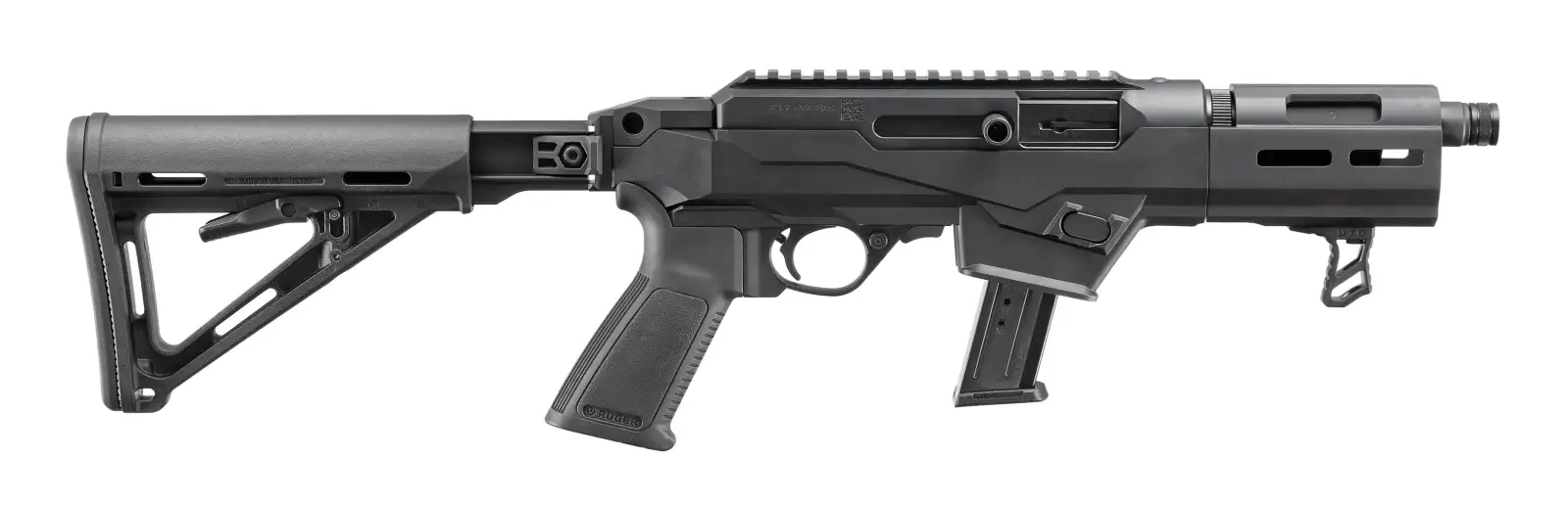 RUGER PC CARBINE SBR 9MM BLACK 6.5″ T.B. 1-17RD MAG