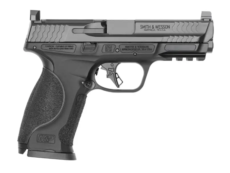 SMITH & WESSON M&P 9 M2.0 METAL PISTOL 4.25″ BLACK NMS OPTIC HEIGHT N.S., ACRO CUT SLIDE, 2-17RD