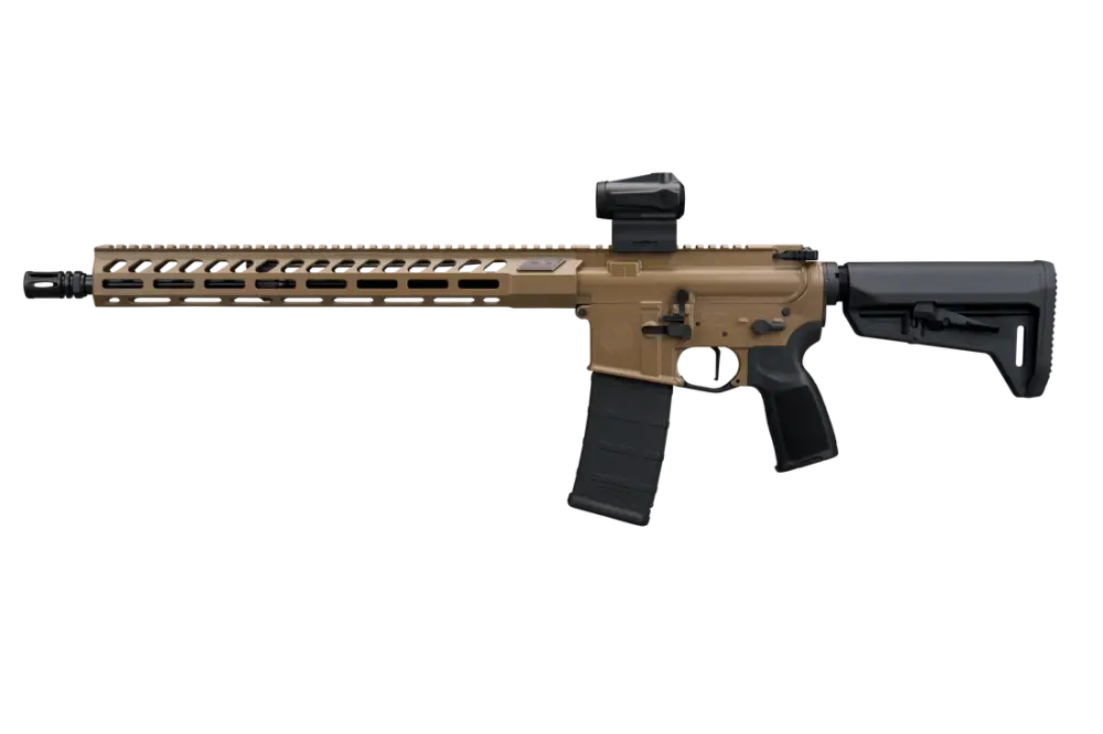 SIG SAUER M400 FORGE 5.56 RIFLE 16.5" BBL, FDE, ROMEO MSR G2, TELESTOCK 1-30RD MAG - Image 2