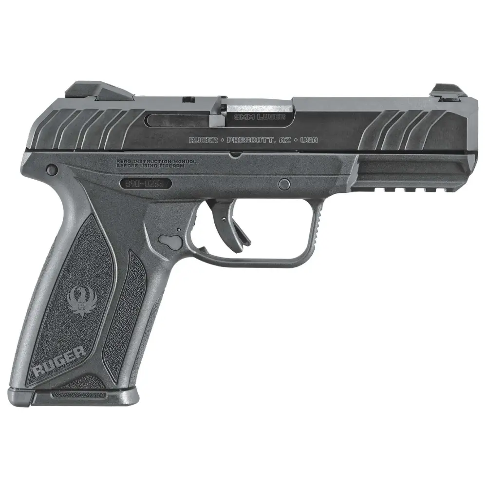 RUGER SECURITY-9 9MM PSTL BLK 4″ 2-15RD MAGS