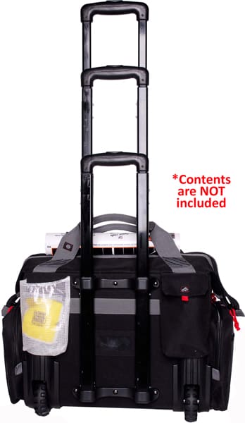 GPS ROLLING RAGNE BAG W/ TELE- – SCOPING HANDLE BLACK