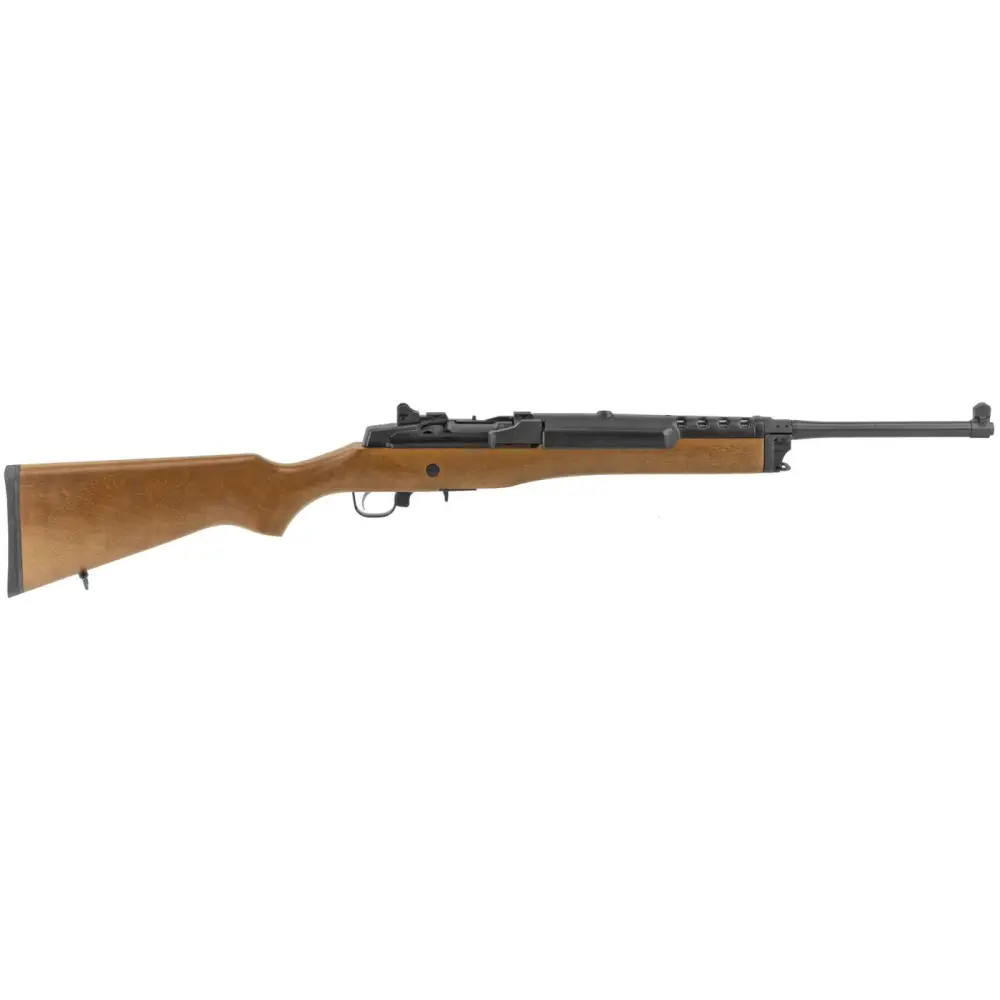 RUGER MINI-14 RANCH RIFLE 5.56 18.5″ HARD WD STK 5RD