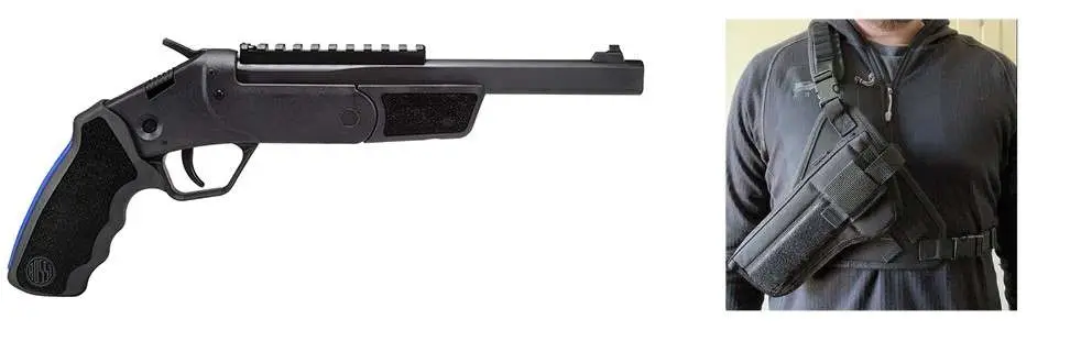 ROSSI SS BRAWLER 410G/45COLT 9″ PSTL BLK CHEST