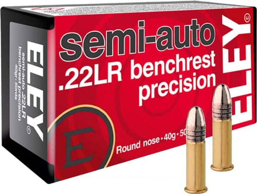 ELEY PRECISION 22LR 40GR SEMI – AUTO BENCHREST 50RD 100BX/CS