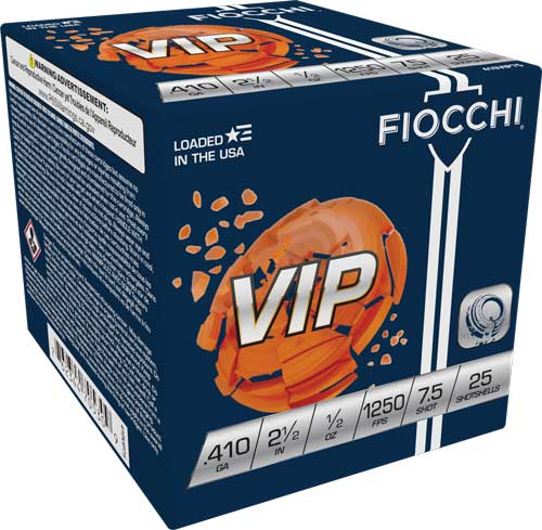 FIOCCHI VIP 410 2.5″ 1/2OZ – #7.5 1250FPS 250RD CASE LOT