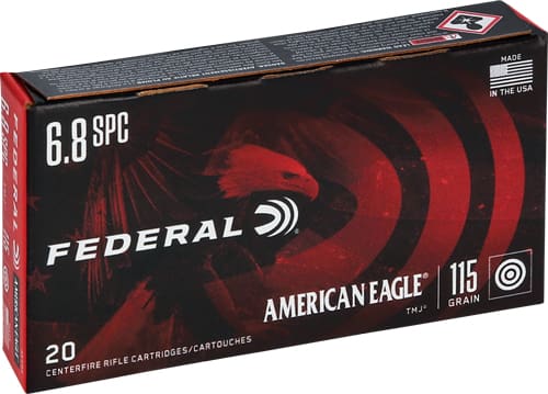 FEDERAL AE 6.8 SPC 115GR FMJ – 20RD 10BX/CS