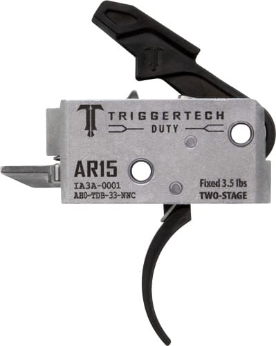 TRIGGERTECH AR-15 TWO STAGE – BLACK DUTY CURVED 3.5LB