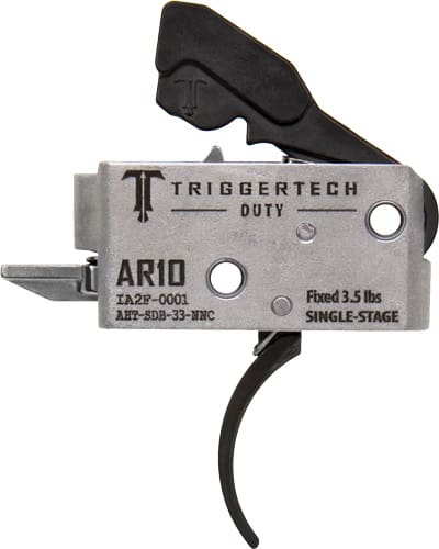 TRIGGERTECH AR10 SINGLE STAGE – BLACK DUTY CURVED 3.5LB