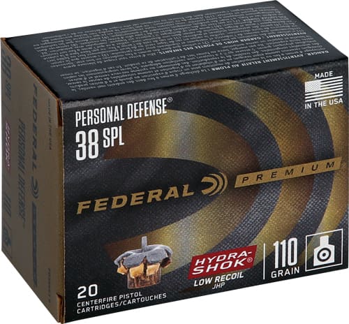 FEDERAL 38 SPECIAL 110GR – HYDRA-SHOK JHP 20RD 10BX/CS