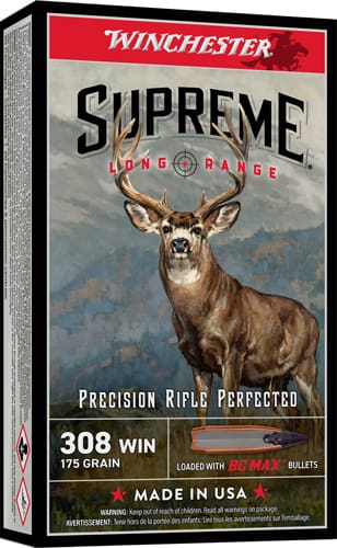 WINCHESTER SUPREME LR 308 WIN – 175GR BC MAX 20RD 10BX/CS