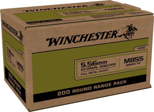 WINCHESTER USA 5.56X45 62GR – GREEN TIP 800RD CASE LOT
