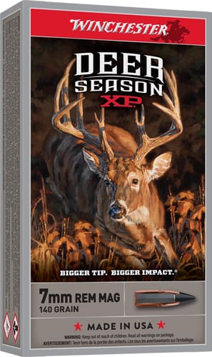 WINCHESTER DEER XP 7MM REM MAG – 140GR EXTREME PT 20RD 10BX/CS