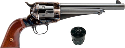 CIMARRON 1875 OUTLAW 45LC/ACP – 2-CYL. FS 7.5″ CC/BLUED WOOD