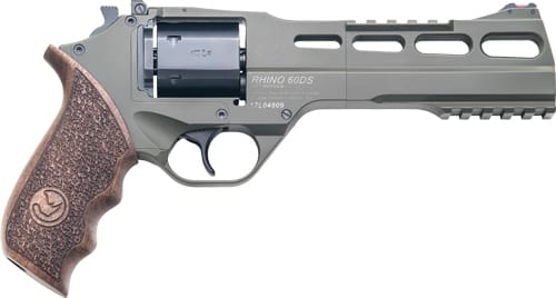 CHIAPPA RHINO 60SA 357MAG – 6″ ADJ. SIGHT ODG/WALNUT