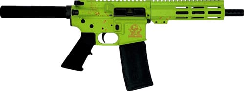 GLFA AR15 PISTOL 223 WYLDE – 7.5″ NITRIDE ZOMBIE SPLATTER