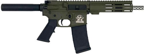 GLFA AR15 PISTOL 223 WYLDE – 7.5″ STAINLESS BBL OD GREEN