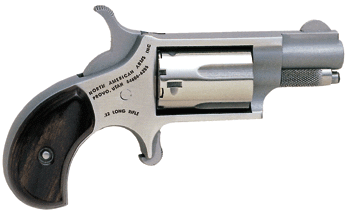 NAA MINI-REVOLVER 22LR 1-1/8″ – S/S MATTE WOOD