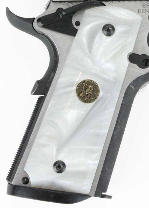PACHMAYR GRIPS 1911 FULL SIZE – WHITE PEARL SMOOTH