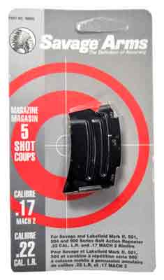 SAVAGE MAGAZINE MKII SERIES – .22LR/.17HM2 5RD BLUED