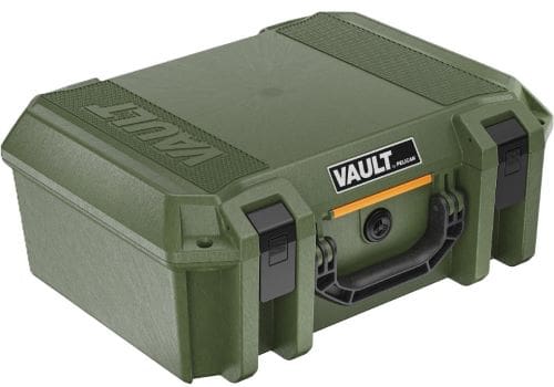 PELICAN VAULT V300 LARGE- – 5 PISTOL CSE PRE CUT FOAM ODG