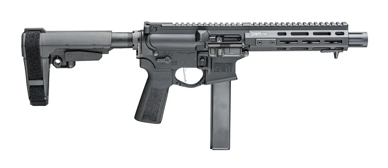 SPRINGFIELD ARMORY SAINT VICTOR 9MM 8.5″ PISTOL BLACK SBA3 BRACE 1-32RD MAG