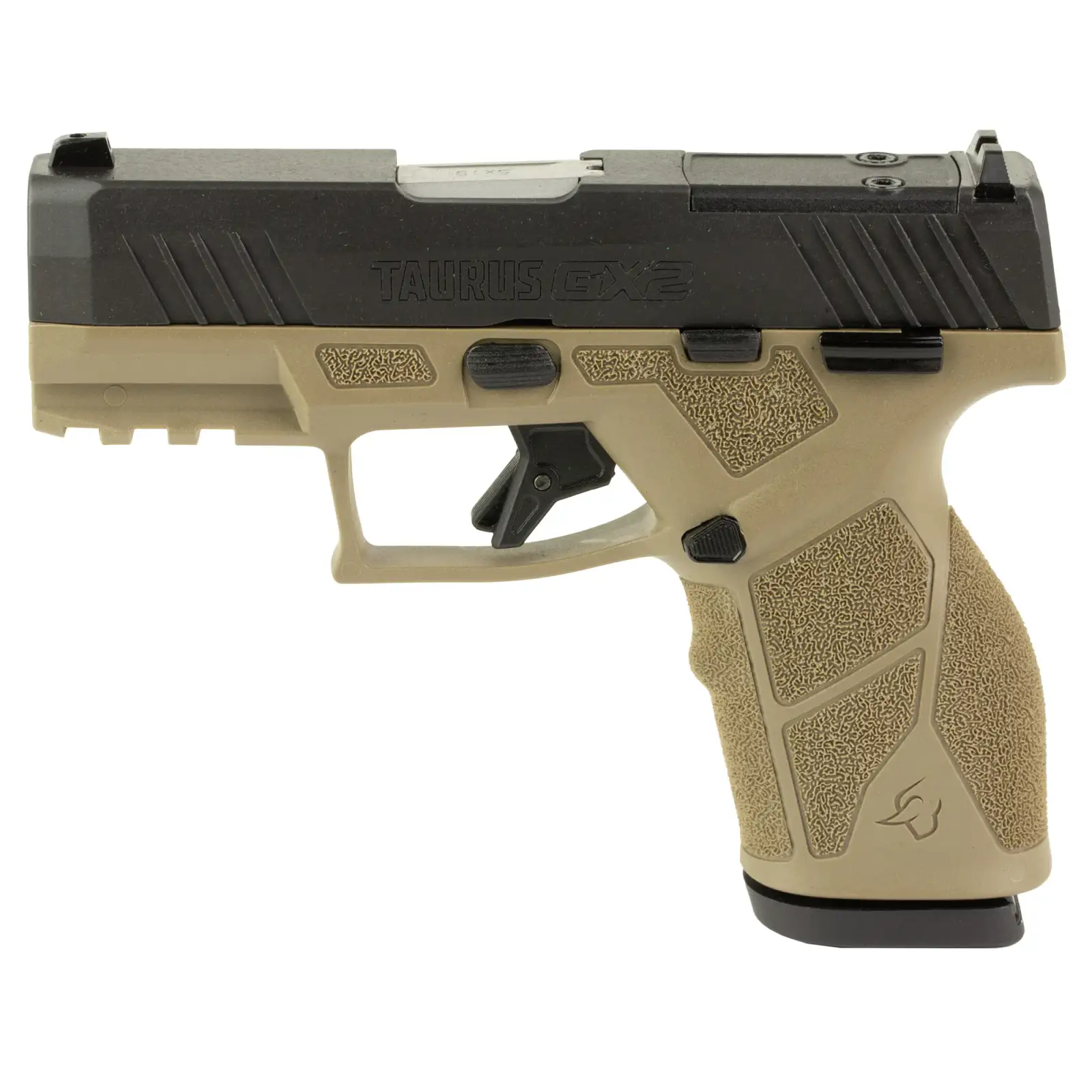 TAURUS GX2 TORO 9MM 3.38″ FDE/BLACK 1-13RD MAG