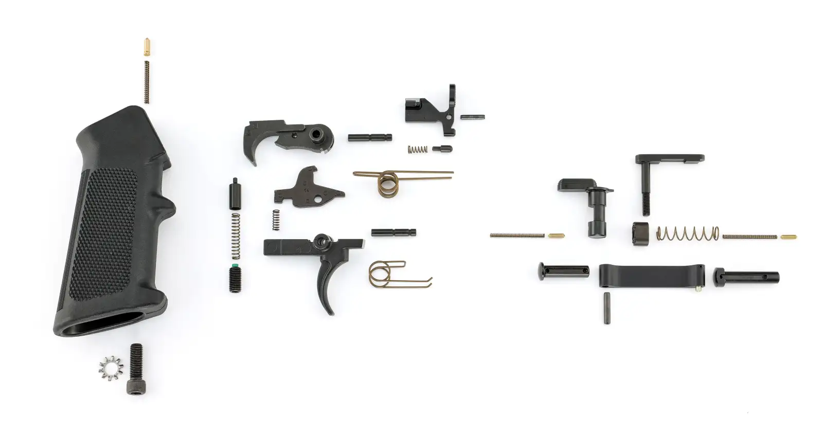 RUGER AR LOWER PARTS KIT, GI TRIGGER AND A2 PISTOL GRIP