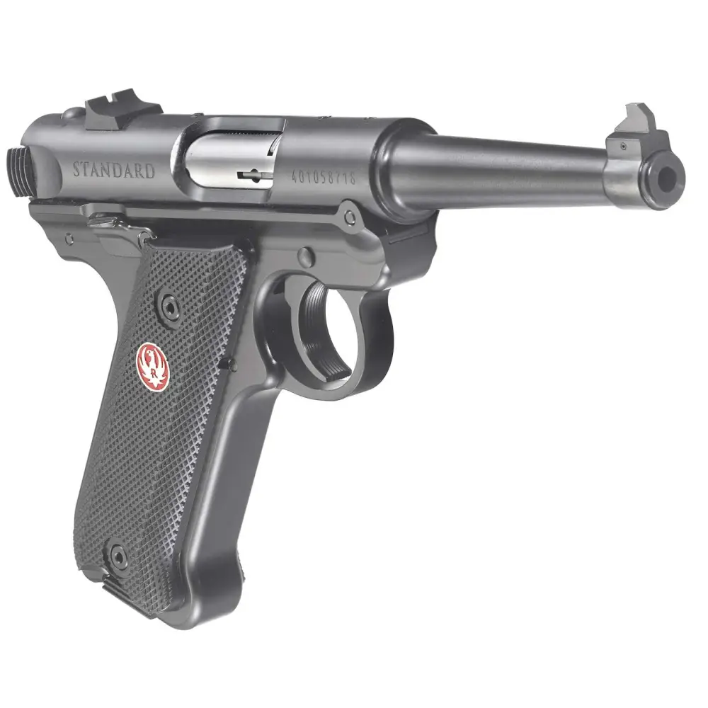 RUGER MRK IV STD 22LR 4.75″ BLUED BLK GRP FXD SIGHT