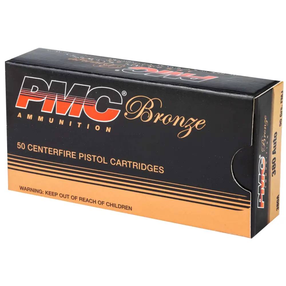 PMC BRONZE 380 AUTO 90GR FMJ 50RD BX 1000RD CASCE - Image 2
