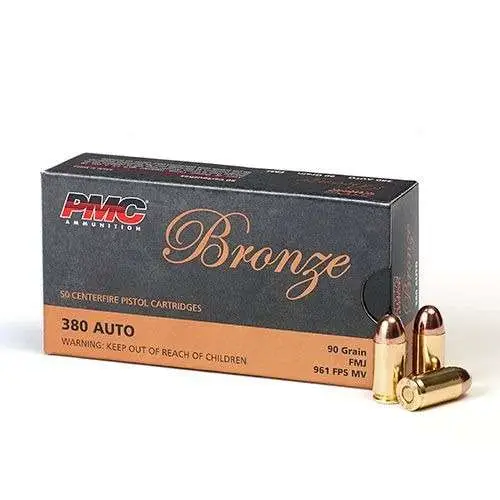 PMC BRONZE 380 AUTO 90GR FMJ 50RD BX 1000RD CASCE - Image 4