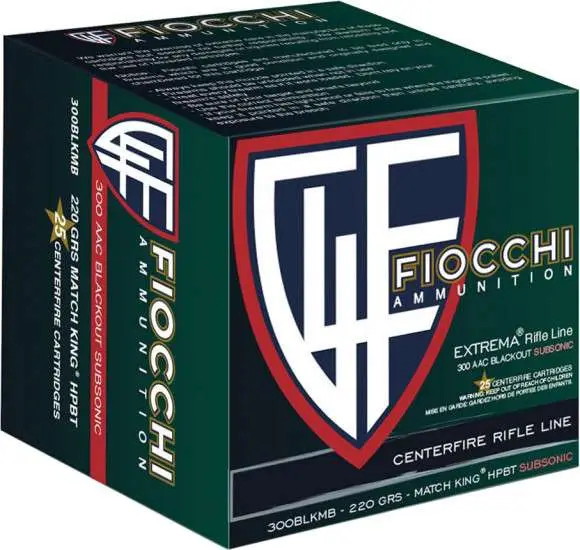 FIOCCHI 300 BLACKOUT 220 HPBT MK 25RD/BX