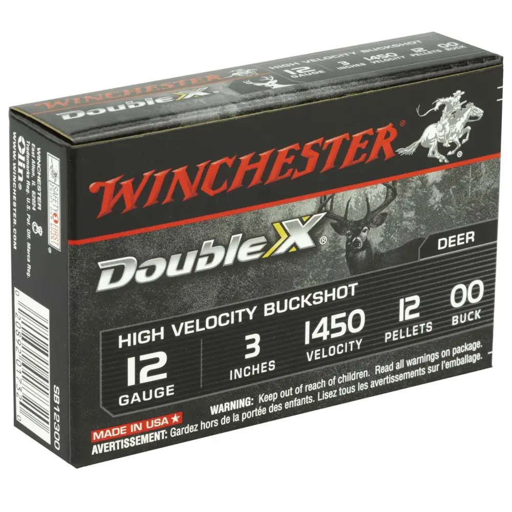 12GA 12 PELLETS #00 BUCK 3″