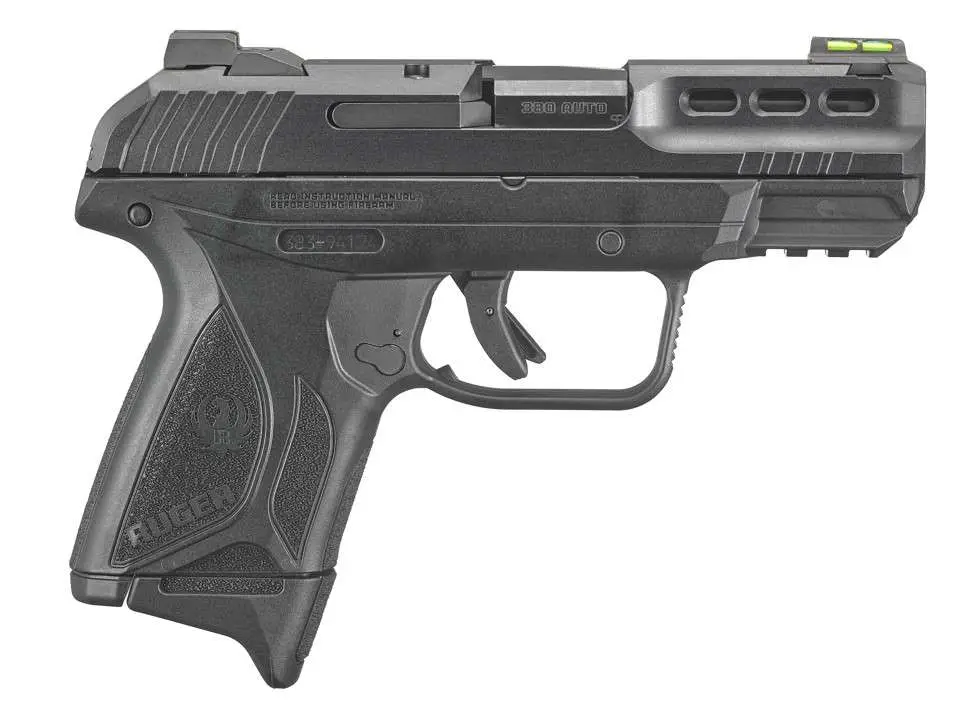 RUGER SECURITY 380ACP PSTL 3.42″ BBL BLK 15+1RD BLK F.O. FRONT SIGHT