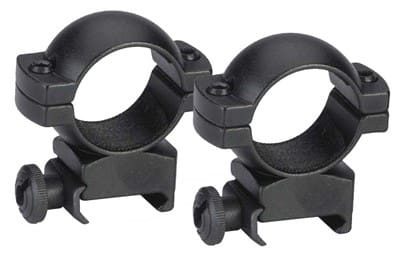 TRADITIONS RINGS 1″ WEAVER – HIGH MATTE BLACK