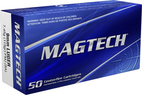 MAGTECH 9MM LUGER 115GR – FMJ-RN 50RD 20BX/CS