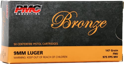 PMC 9MM LUGER 147GR FMJ – 50RD 20BX/CS