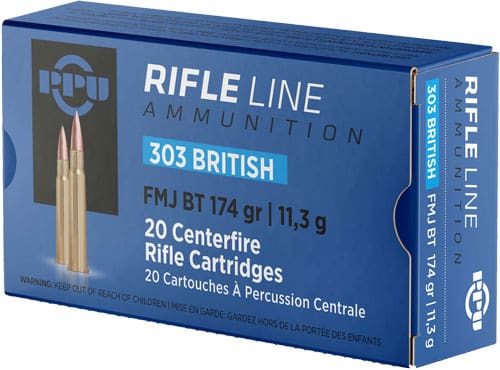 PPU 303 BRITISH 174GR FMJ – 20RD 10BX/CS