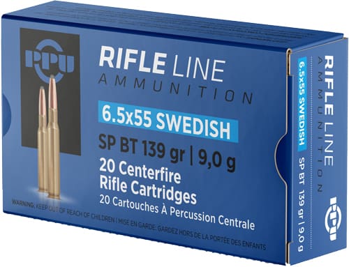 PPU 6.5X55 MAUSER 139GR JSP – 20RD 10BX/CS