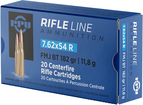 PPU 7.62X54R 182GR FMJ – 20RD 10BX/CS
