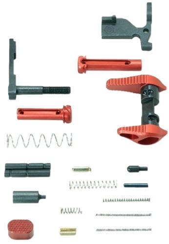 TIMBER CREEK LOWER PARTS KIT – FOR AR-15 RED