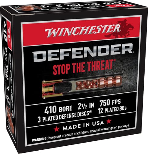 WINCHESTER PDX1 DEFENDER 410 – 2.5″ 3DD/12BB 10RD 10BX/CS