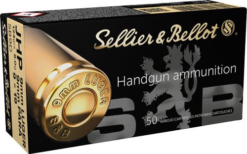 S&B 9MM LUGER 124GR JHP – 50RD 20BX/CS