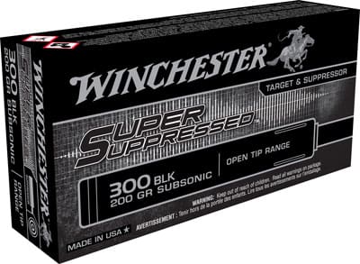 WINCHESTER SUPPRESSED 300 AAC – 200GR FMJ 20RD 10BX/CS