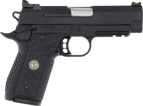 WILSON EDC X9 2.0 9MM 4″ AMBI – W/LIGHT RAIL 15RD BLACK ARMOR.