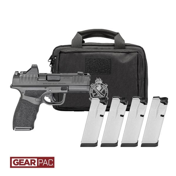 SPRINGFIELD HELLCAT PRO COMP – 9MM 3.8″ 10RD 4 MAGS GEAR PAC